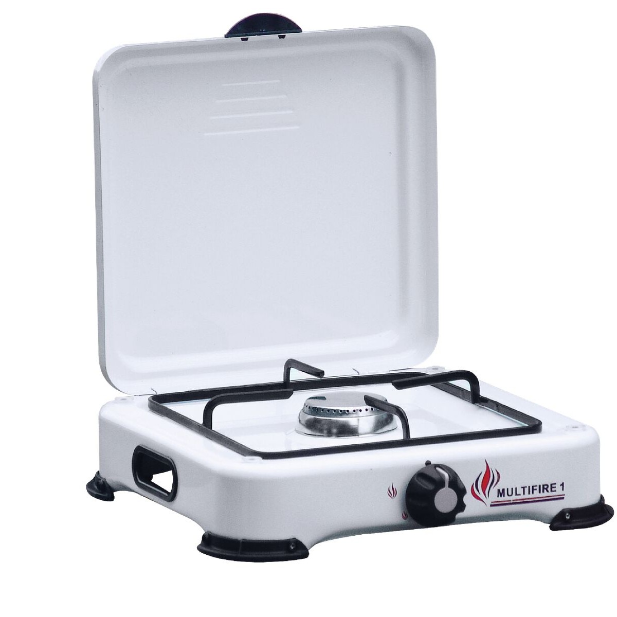 Réchaud à Gaz INTEC GOLD 1 Feu 1500W - Brûleur Fonte Amovible - Pour Butane/propane - Blanc